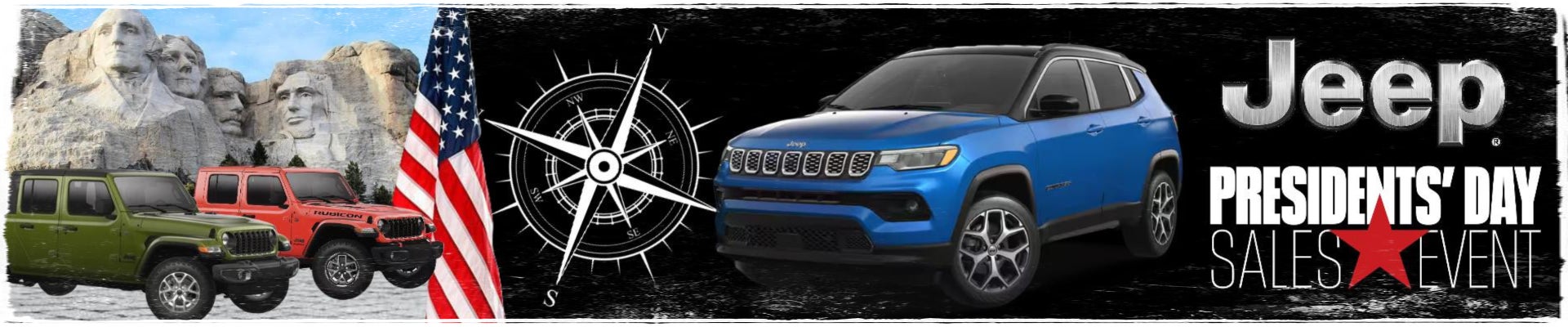 Jeep Presidents Day Banner