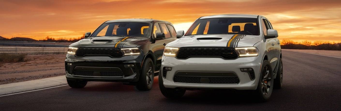 2023 Dodge Durango in black and white