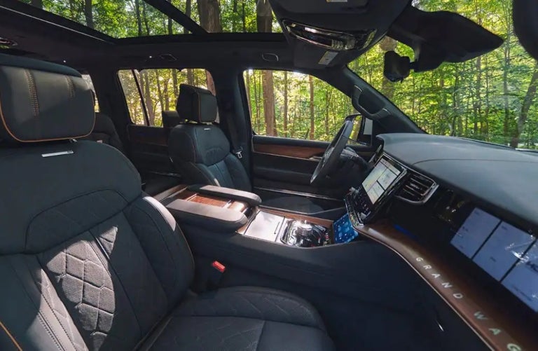 2023 Grand Wagoneer Quilted Leather Interior Front Seat