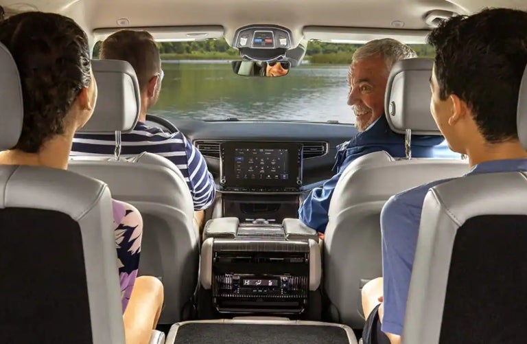 2023 Wagoneer interior view from back seat
